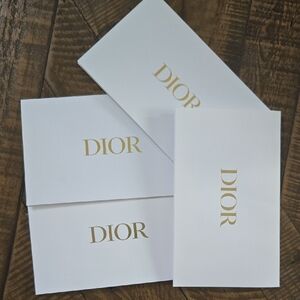 Dior Gold Lettered White Message Envelopes